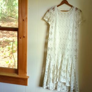 Flapper Style White Dress